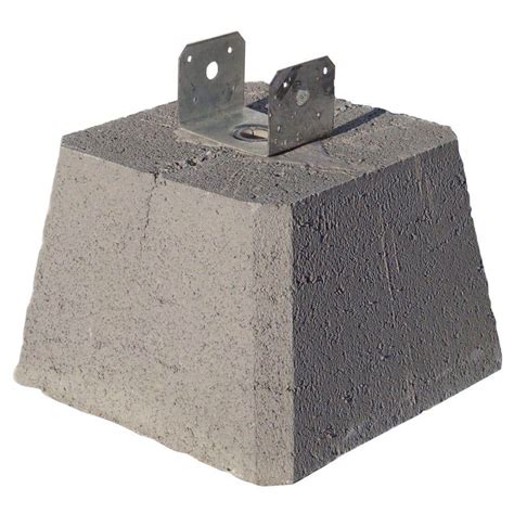 attach post to concrete pier block with metal bracket|concrete pier blocks adjustable bracket.